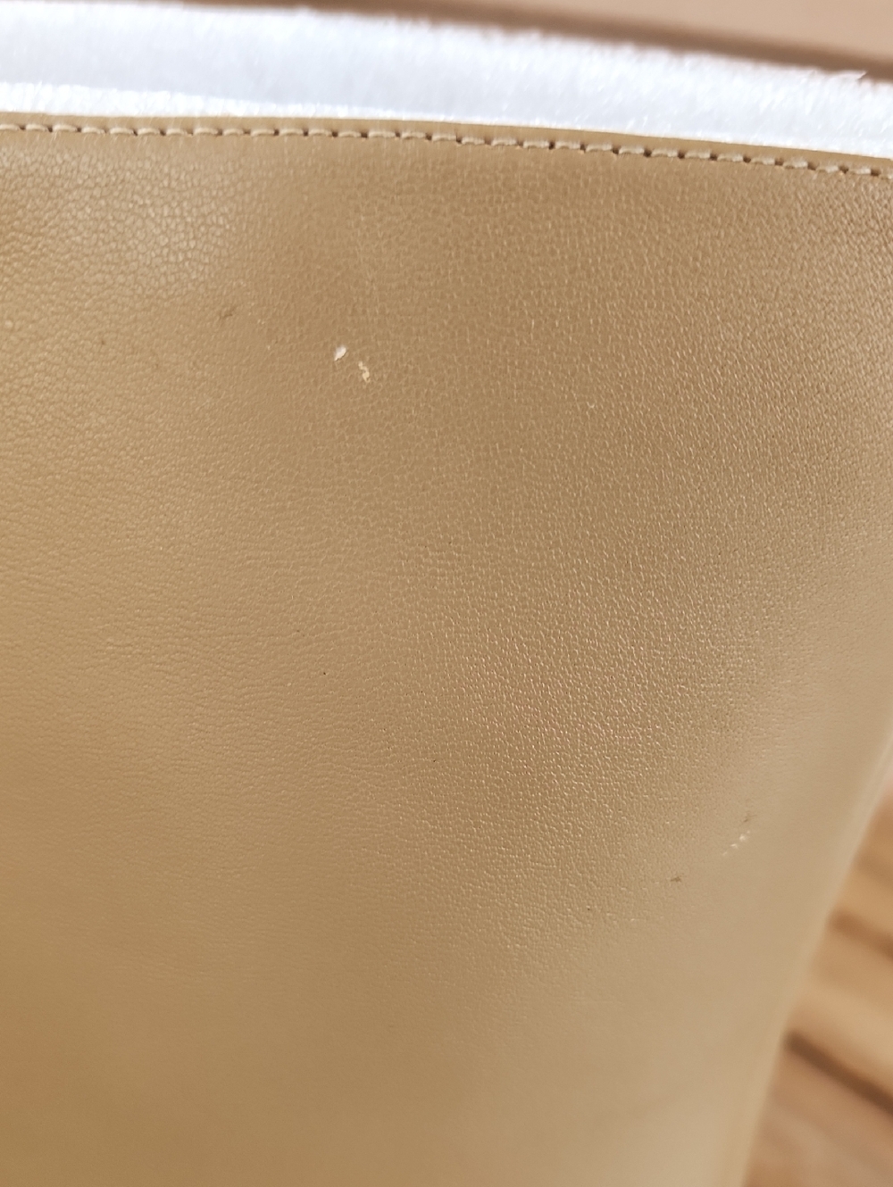 Micheal Kors Tan Pointed Toe Mid-Calf Boots with Gold Toe Cap and Heels - Picture 6 of 7